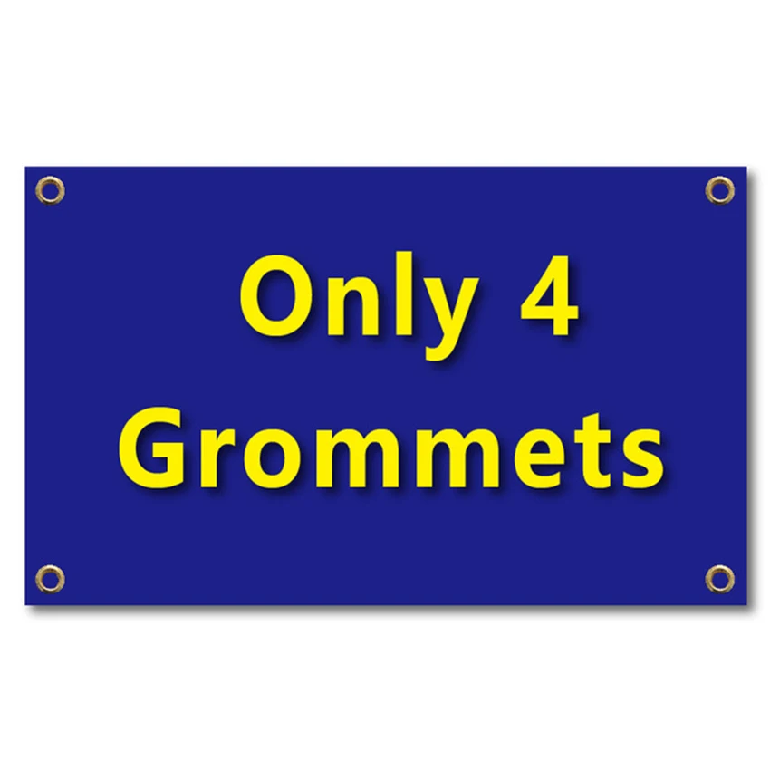 four brass grommets