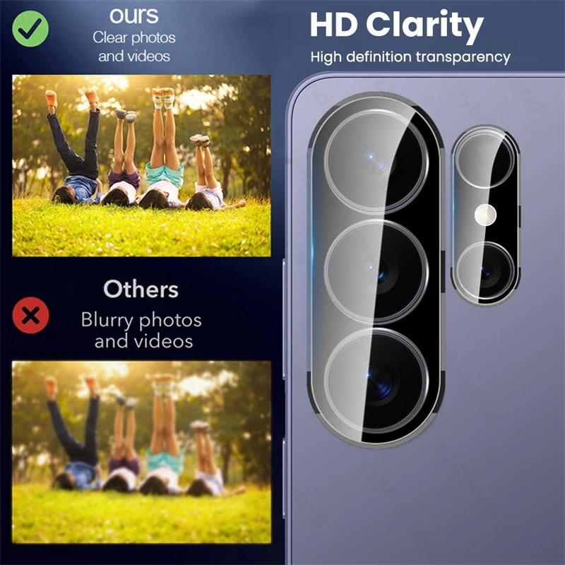 Premium Black 3D Curved Camera Lens Protector Glass