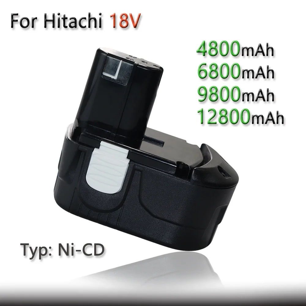 

18V 4.8/6.8/9.8/12.8Ah For Hitachi BCL1815 BCL1830 BCL1840 Drill Bit Replacement Tool Battery