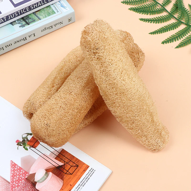 Volles Luffa natürliches Peeling biologisch abbaubarer Luffa schwamm Cellulose natürlicher Dusch schwamm wäscher für Küche Bad – Detail 9