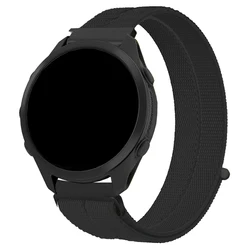 Nylon Loop Strap - 20mm & 22mm - Universal Watch Bands Bracelet - 1pcs 22mm watchband (Black)