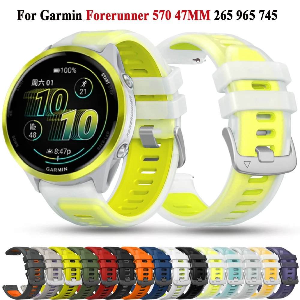 Premium Silicone Sport Wristband - 22mm Watch Band