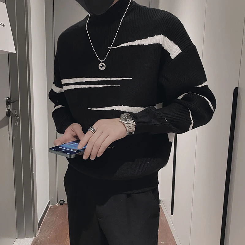 

2022 Men Pullovers Male Autumn and Winter Soft Warm Knitting Casual Sweaters Clothing Fashion Korea Style New Arrivals L116