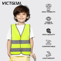 Gilet de sécurité pour enfants, vêtements réfléchissants pour enfants, formation, sport, protection scolaire, extérieur, bandes fluorescentes haute visibilité 1