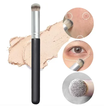 Pennello per Fondotinta e Correttore, Pennelli Premium per Contorno e Blush, Pennello Densamente Imbottito per Trucco Viso e Sfumature Perfette