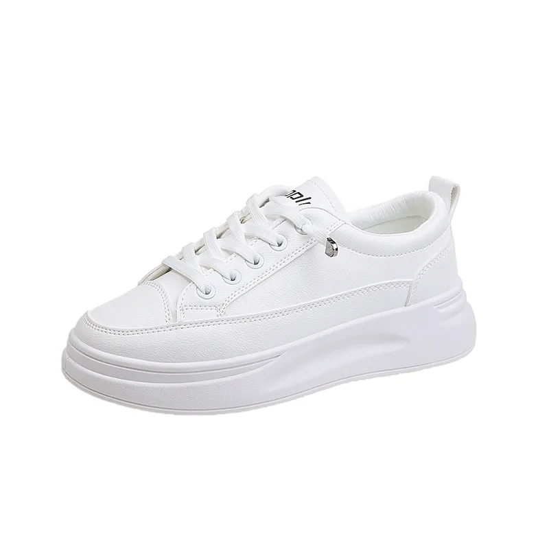 Women Shoes Women Sneakers Casual Shoes Fashion Sneakers Women Young Ladies Casual Female Sneakers Brand White Thick Sole 3cm A2375