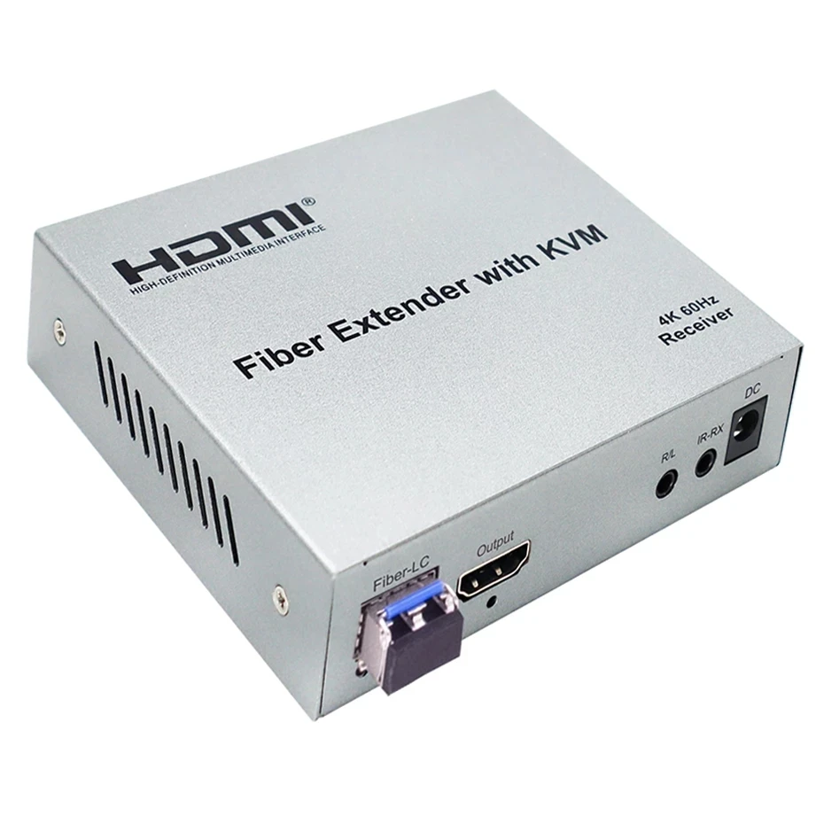 1080P HDMI KVM Fiber Extender Multifunction HDMI Video Optical Transceiver Full HD SM 20km HDMI to Fiber Converter Single-Mode Support USB Mouse Keybo - 4