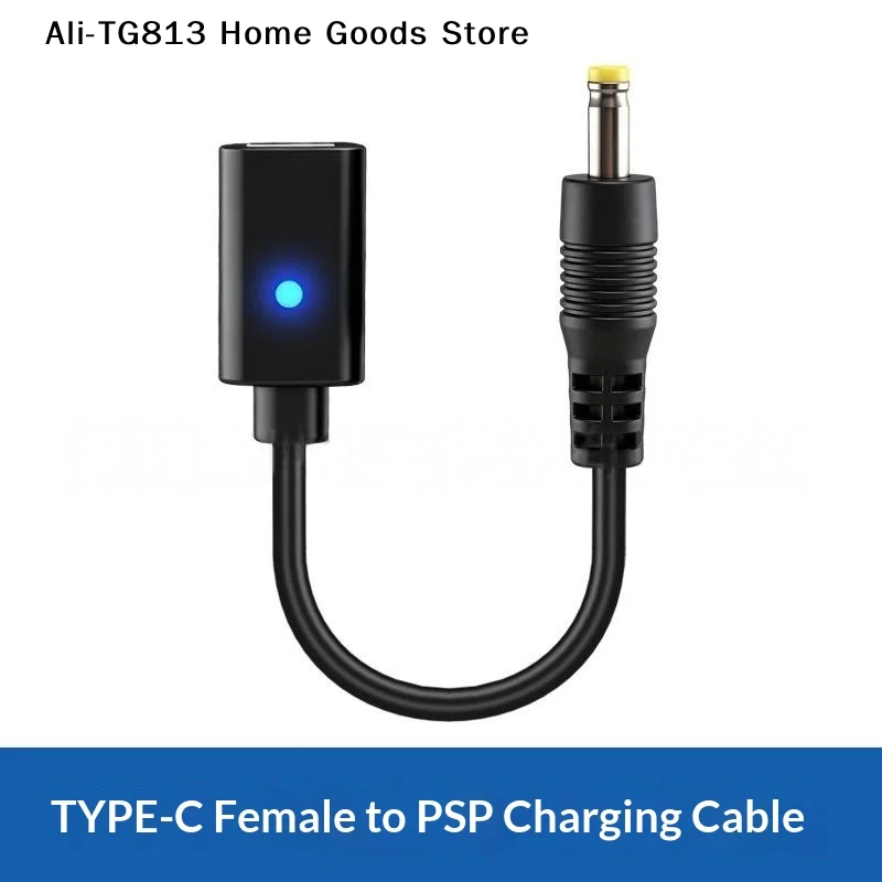 [TG813]1/5Pcs 유형 C LED 변환 코드 PSP1000 2000 3000 컨트롤러 충전 어댑터 게임 콘솔 전원 와이어용 USB C 케이블