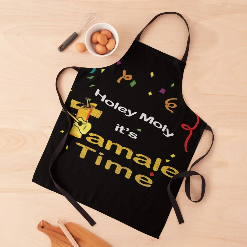 

Holey Moly It's Tamale Time Apron Kitchen aprons woman