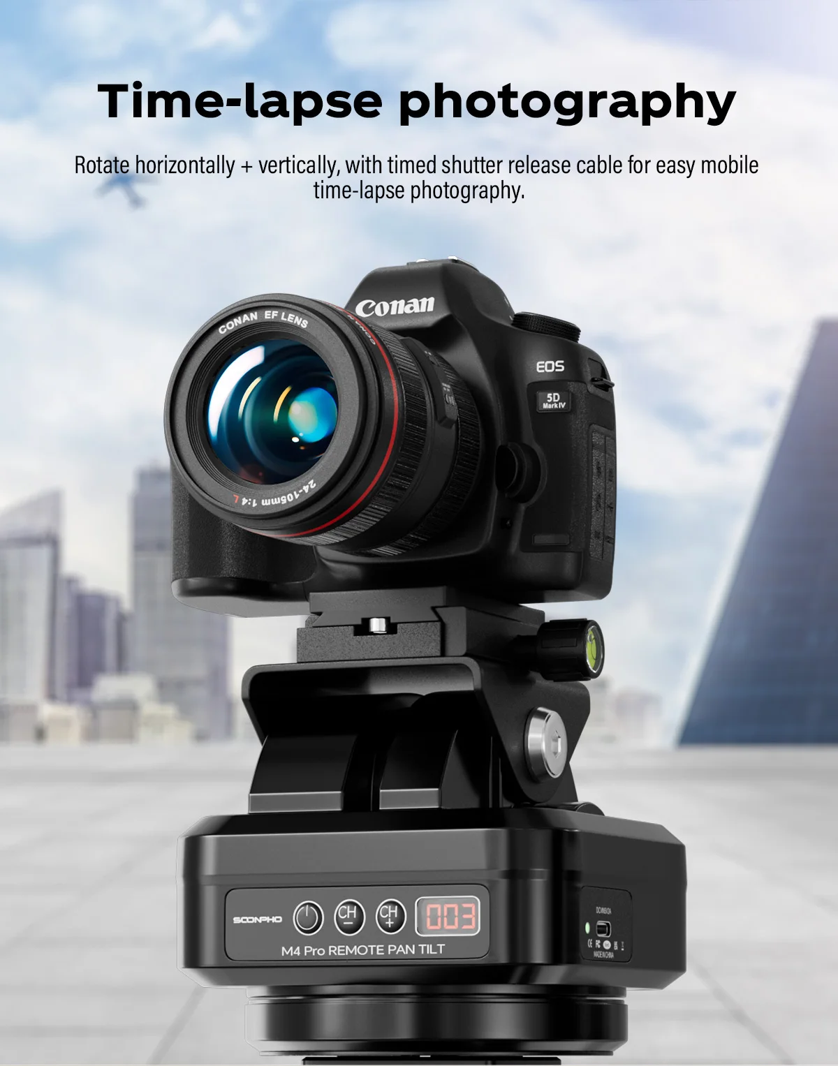 M4PRO Pan Tilt Ptz Panoramic Time-lapse Photography 360-degree Rotating Electric