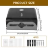 Wall Mount Toilet Paper Dispenser Punch Free Toilet Tissue Drawer Box Paper Towel Holder for Bathroom Restroom Kitchen Supplies 4