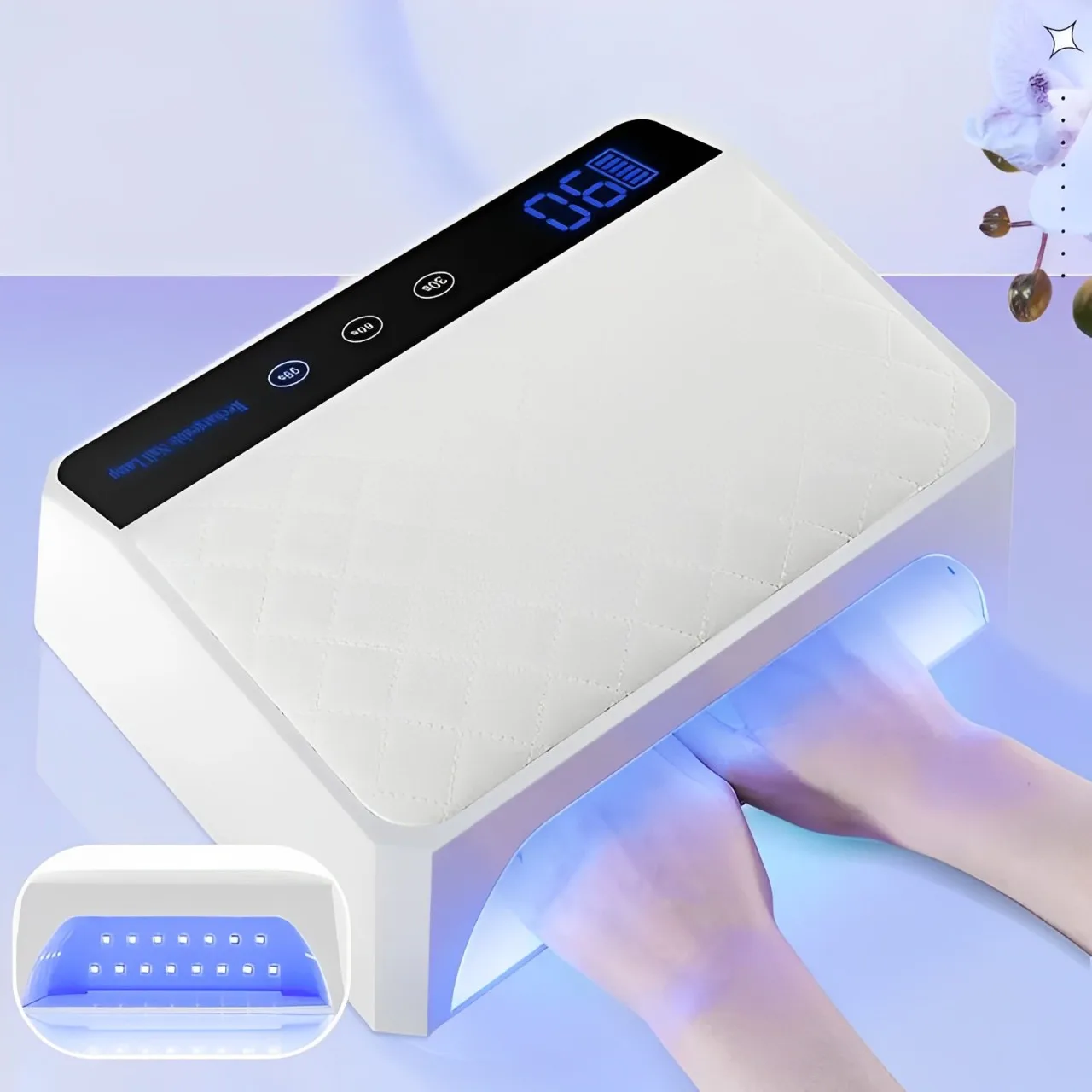 Rechargeable UV LED Nail Lamp 69LEDS Cordless Nail Dryer for Gel Polish Professional Nail Art Manicure Tools For Home And Salon 6