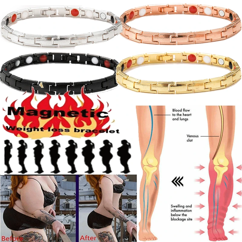 4 Colors Women's Bracelet Slimming Bracelet Weight Loss Braided