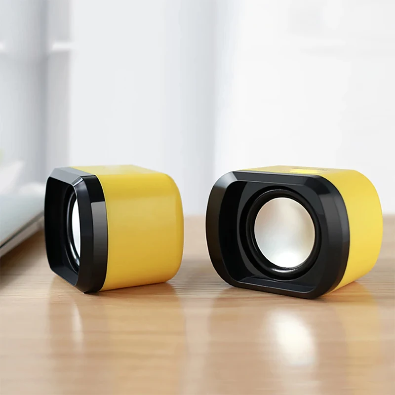 Desktop Computer USB Mini Speakers Wired Bass Stereo Subwoofer Speaker For Laptop Smartphones MP4 MP3 Notebook Players