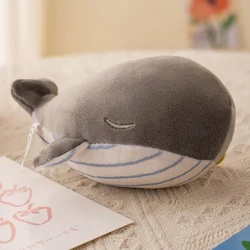 10cm Plush Whale Keychain - Soft Sea Creature Pendant - 10cm (Grey Whale)