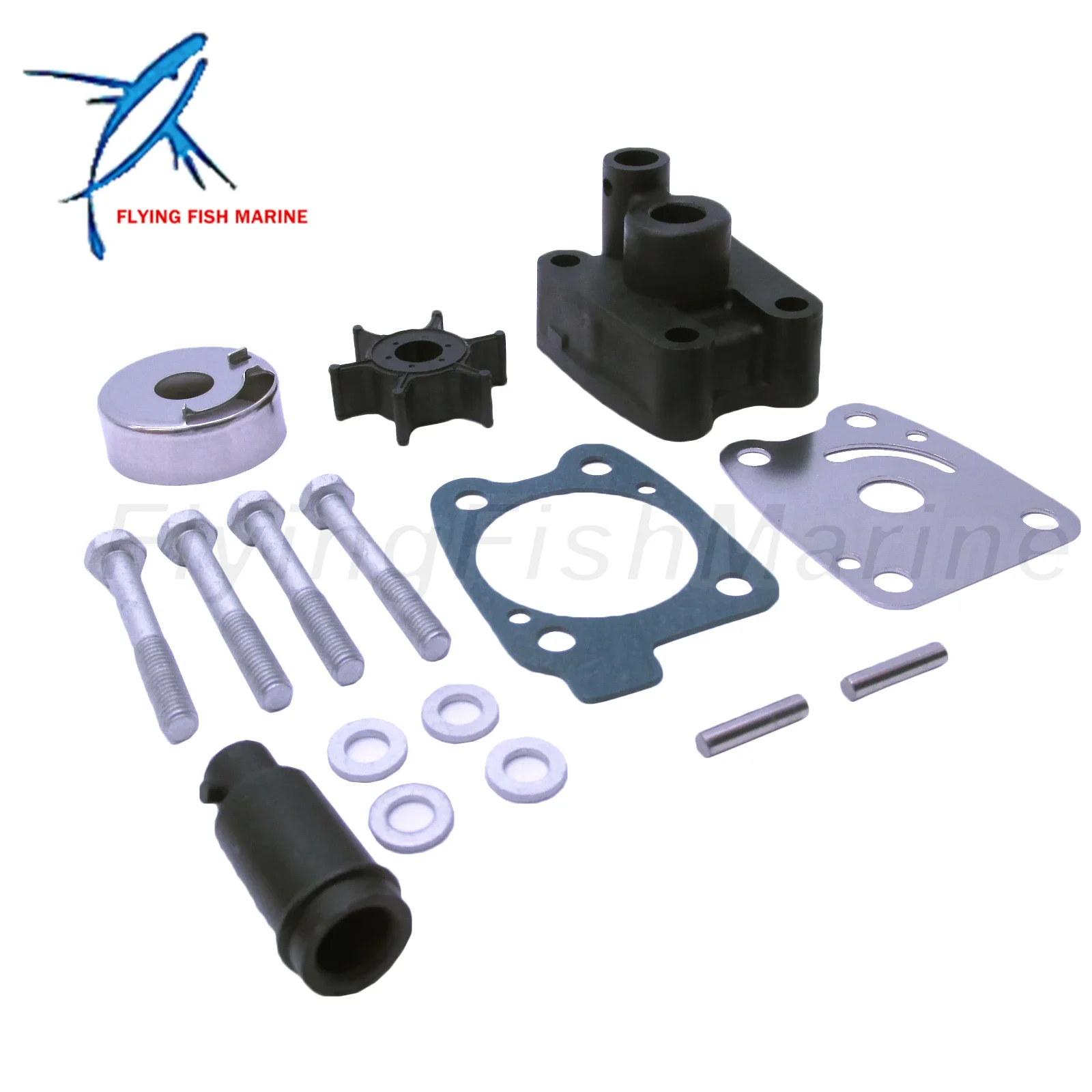 Outboard Engine 6BX-WG078-00 6EE-W0078-00/01 18-3473 Water Pump Repair Kit with Housing for Yamaha 4HP 5HP 6HP F4F4B F5A F6 F6C