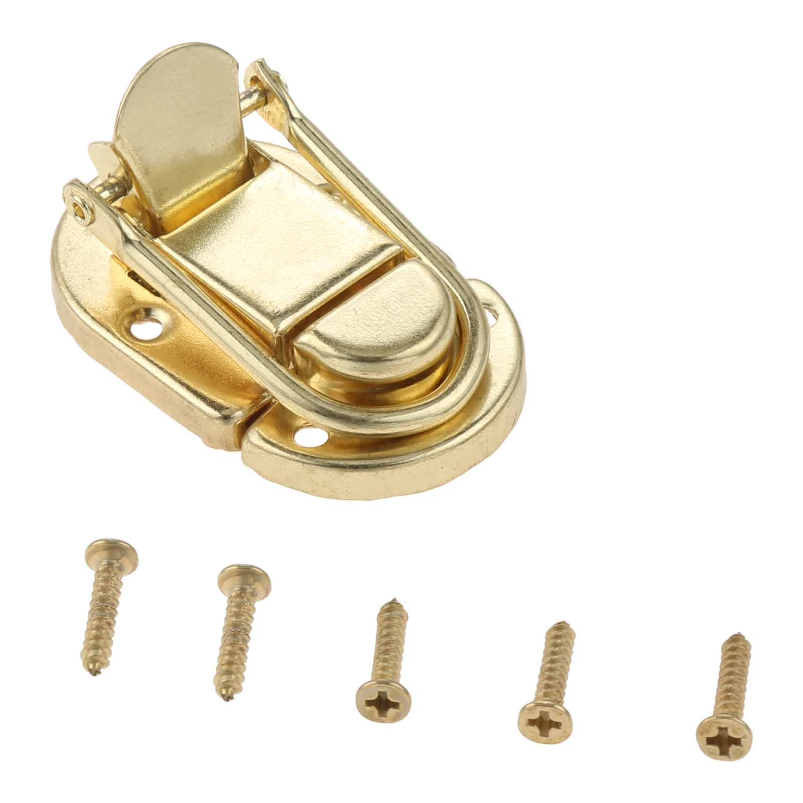 Toggle Latches 2 Pcs Gold Metal Lock Hasp Latch Clasp Toggle Buckle Luggage Guitar Flight Case Button Knot Drawbolt Closure Latch