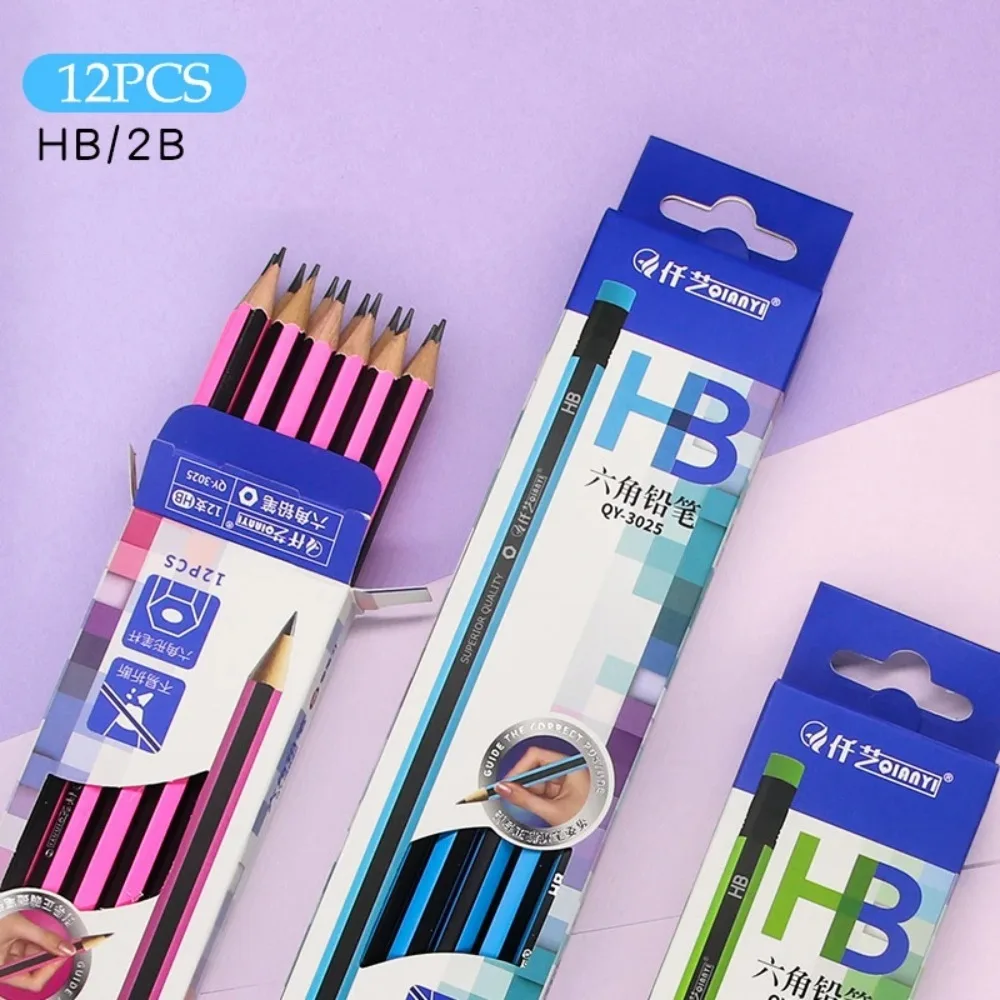 

Non-toxic 12Pcs /Lot Ordinary Pencil Durable Wood Wear Resistant Wooden Lead Pencils HB Pencil with Eraser Student