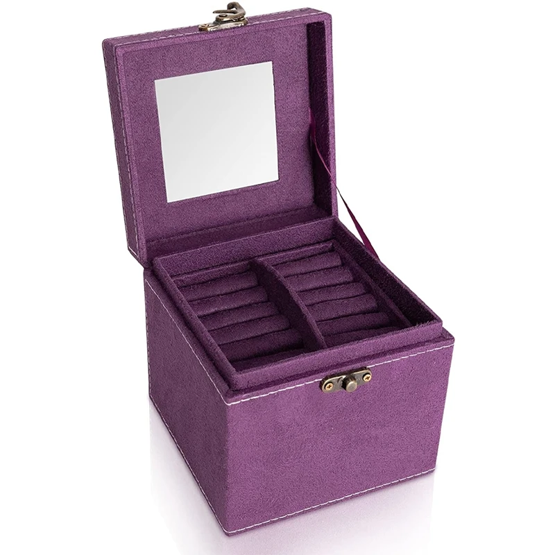 

3-слойный ретро-органайзер для ювелирных изделий для женщин, подходит для хранения серег, ожерелий и