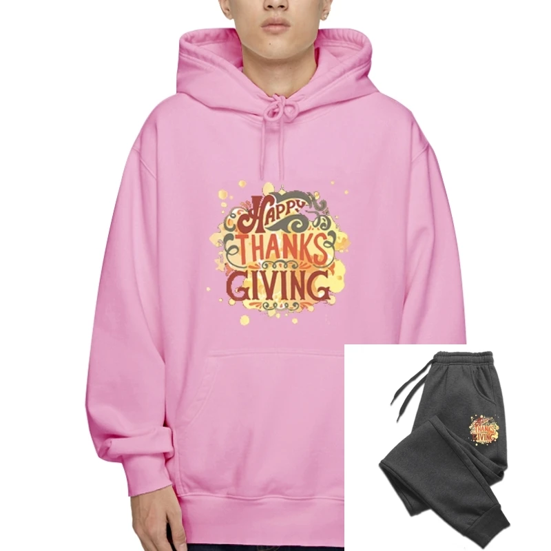 

2021 верхняя одежда на День Благодарения для мужчин и женщин, модный теплый свитер в стиле Харадзюку, толстовка из высококачественного хлопка, осенняя верхняя одежда в стиле Харадзюку, толстовка