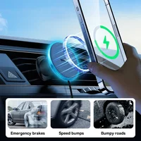 Baseus Magnetic Wireless Charger Car Phone Holder 15W Fast Charging Wireless Car Charger Holder For iPhone 16 15 14 13 Car Mount - Image 2