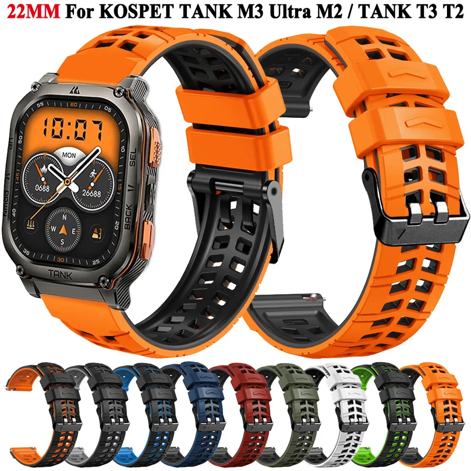 Lamshaw Silikon Armband Kompatibel Mit Amaztim & Kospet Smartwatches – Weiches Sportarmband, Einfacher Wechsel