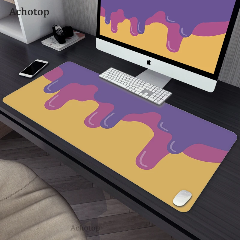 

Yellow liquid 900x400mm Computer Mouse Pad Gaming MousePad Large Size Mouse pad Gamer XXL Mause Carpet PC Desk Mat keyboard pad