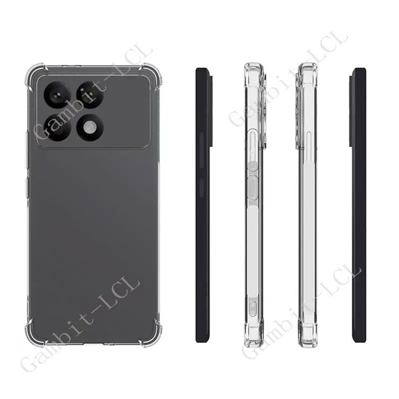Premium Shockproof Silicone TPU Back Cover - Anti-Falling Protective Case