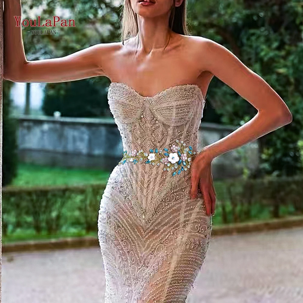 Strapless Rhinestone Belt For Formal Dress YouLaPan Bridal Rhinestone Crystal Belt Wedding Dress Waist Decoration Elegant Strapless Rhinestone Belt For Formal Dress YouLaPan Bridal Rhinestone Crystal Belt Wedding Dress Waist Decoration Elegant