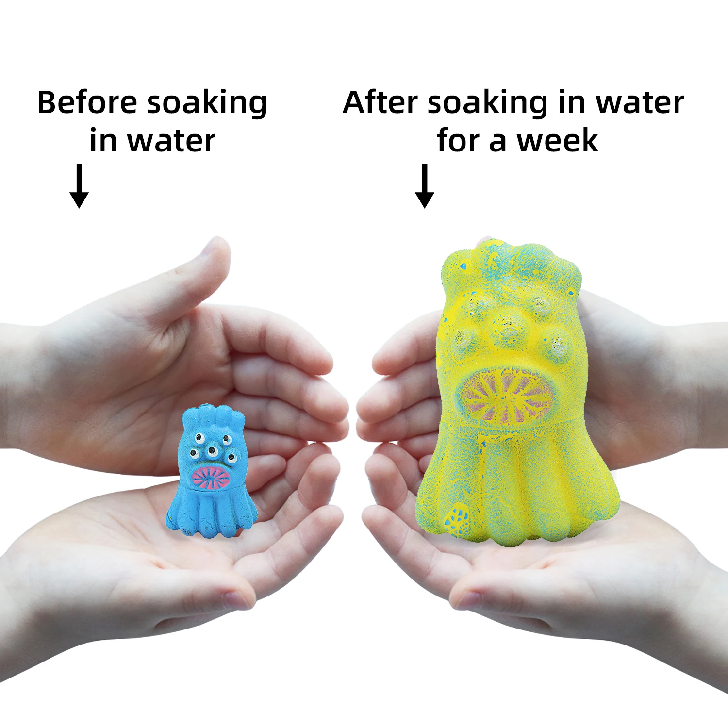 New and unique alien flying saucer hatching toy, soaked in water to expand, children's puzzle early education toy