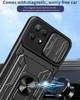 For Realme 8i Case Card Slot Ring Stand Camera Protect Phone For Cases Realme 8 Pro Realme8 4G 5G Shockproof Armor Back Cover 6