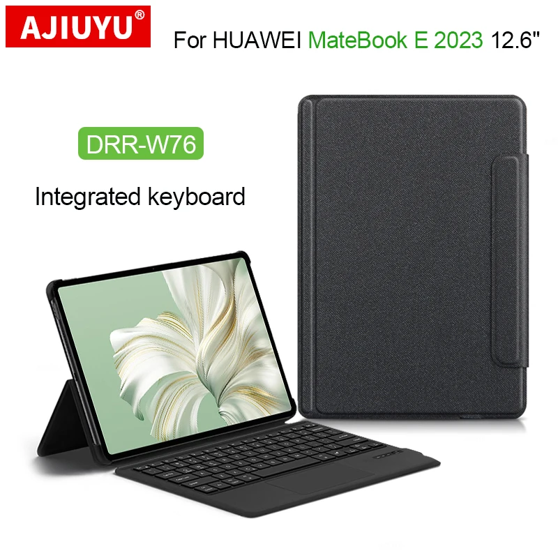 Capa de Teclado sem Fio para Huawei Matebook e 2023 Capa Protetora Árabe Português Espanhol Russo Francês Hebraico 126 Drr-w76