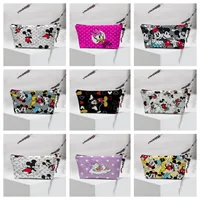 Anime Disney Mickey Mouse Bags Cute Wallet Women Minnie Makeup Bag Cartoon Coin Purse Portable Storage Bag Cosmetic Bags Gifts 2