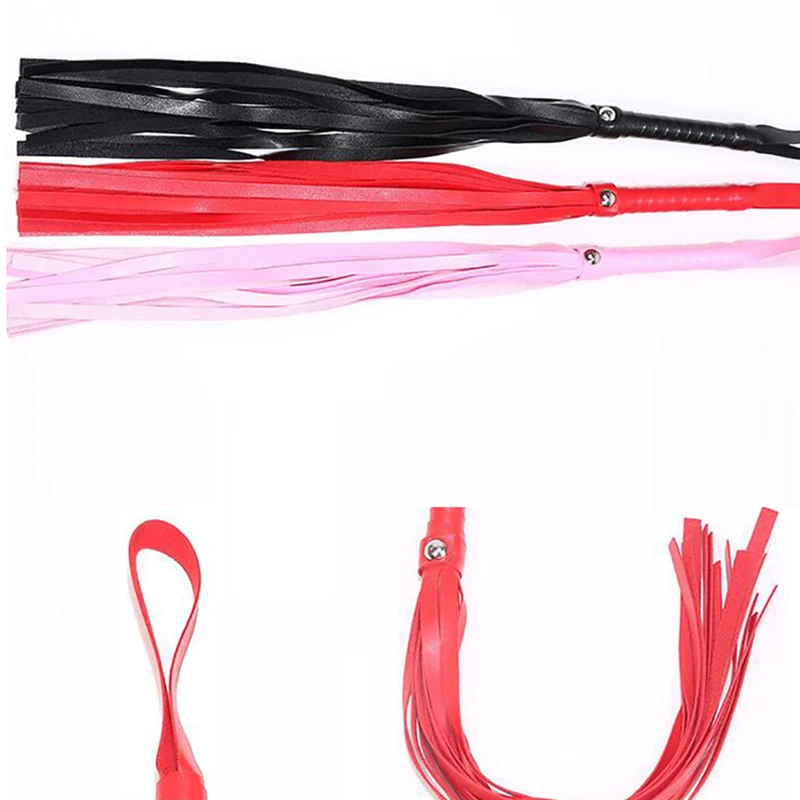 Equestrian Whip Pu Leather Pimp Whip Racing Riding Crop Party Flogger Hand Cuffs Queen Horse Riding Whip