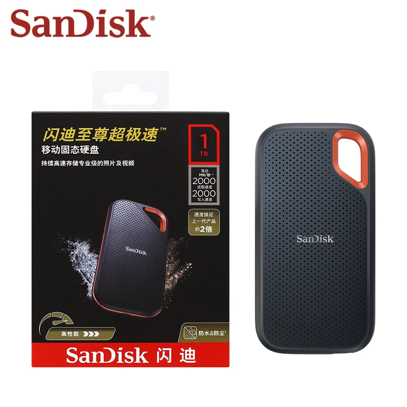 Original SanDisk E81 Extreme Pro Tragbare SSD 1TB 2TB 4TB NVMe 