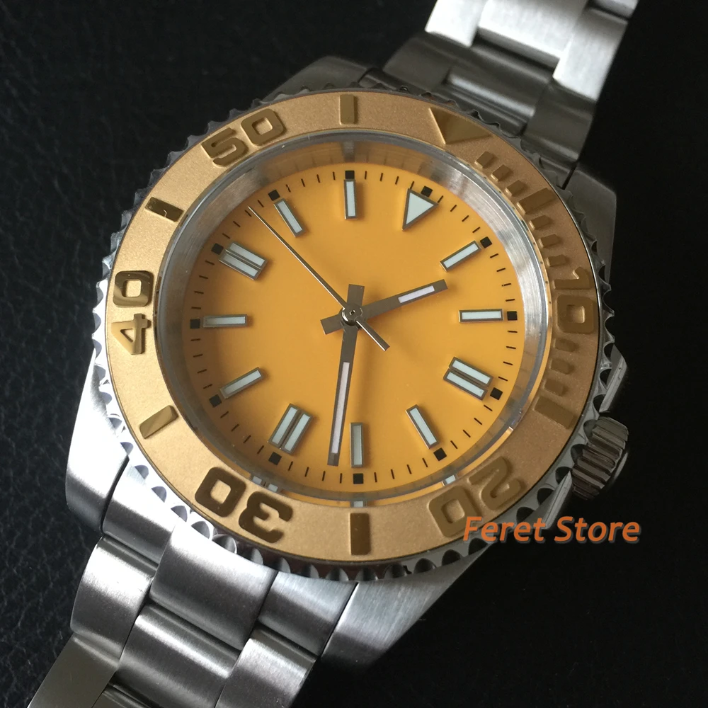 Corgeut 40Mm Nh35A Orologio Da Uomo Diver Luxury Sapphire Orologi Fai Da Te Orologio Da Polso Meccanico Automatico 10Bar Quadrante Sterile Luminoso