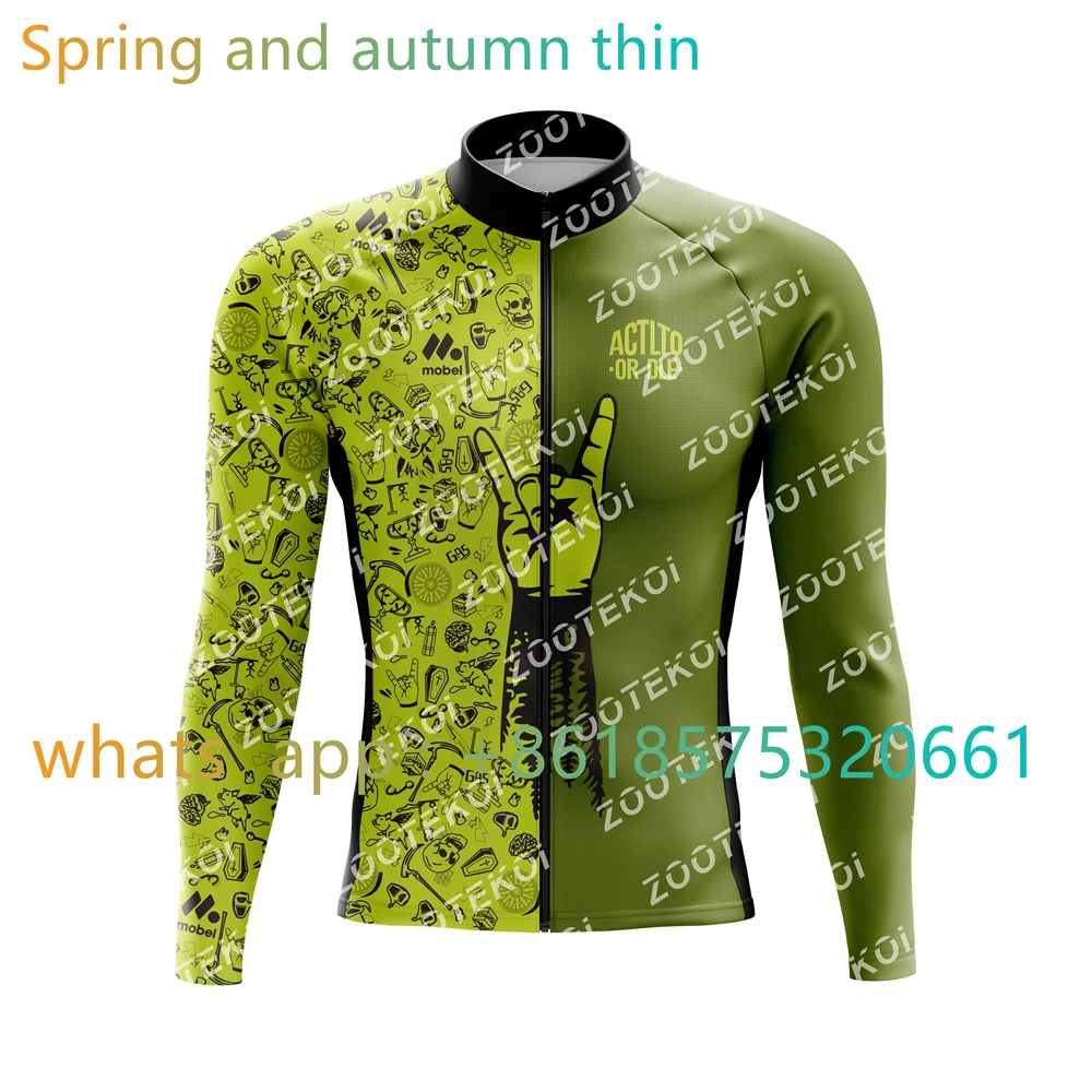 

ACTLTO OR DLE BH Team Autumn Cycling Jersey Long Sleeve Mountain Bike Clothes Wear Racing Bicycle Clothing Ropa Maillot Ciclismo