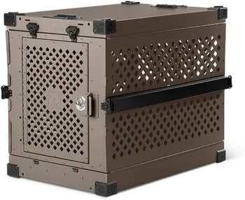 Impact Collapsible Dog Crate - High-Strength, Powder-Coated Aluminum Construction with Portable, Space-Saving Design for Home 1