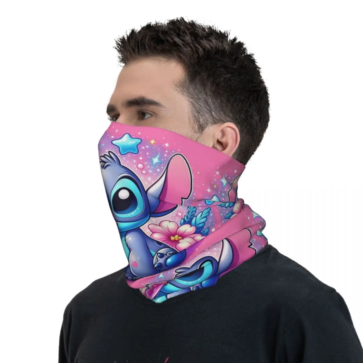 Custom stitch blow bubbles bandana neck warmer Men women winter ski tube scarf gaiter face cover
