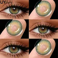 Lentilles de contact colorées UYAAI Siri Green, lentilles de maquillage PATTAYA Green, lentilles de beauté pour les pupilles, lentilles colorées cosmétiques, lentilles Colorcon Green 3