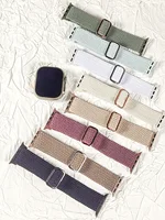 Bracelets iWatch extensibles tressés compatibles avec Apple Watch cadran 38mm 40mm 41mm 42mm 44mm 45mm 46mm 49mm femmes hommes 3