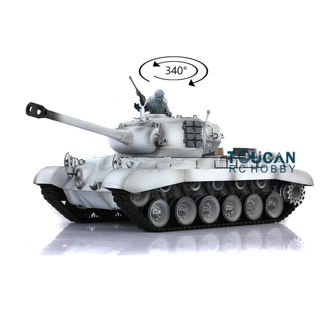 2.4Ghz Heng Long 1/16 Scale TK7.0 Plastic Version M26 Pershing RTR RC Tank Model 3838 1
