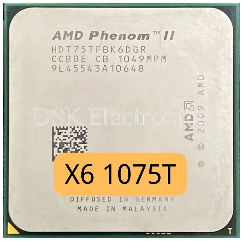 AMD-Phenom-II-X6-1075T-1075-CPU-HDT75TFBK6DGR-AM3-938pin-125W-3-0GHz-E0 ...