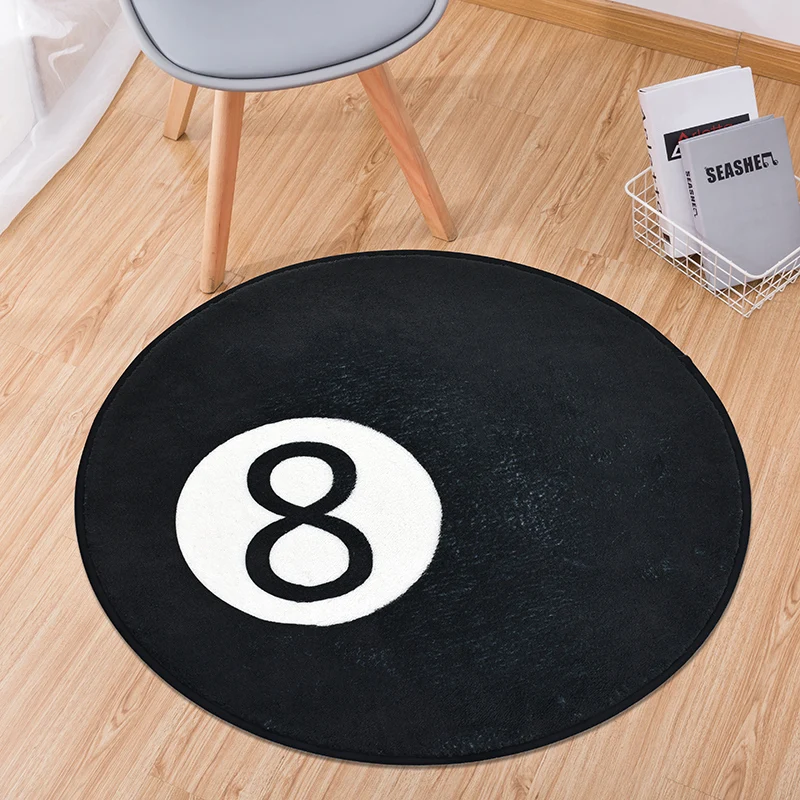 Soft Plush Bathroom Carpets-non-slip, Machine Washable and Absorbent round Mats-ideal for Bathroom Floor Decoration, Bedroom Doo floor mat