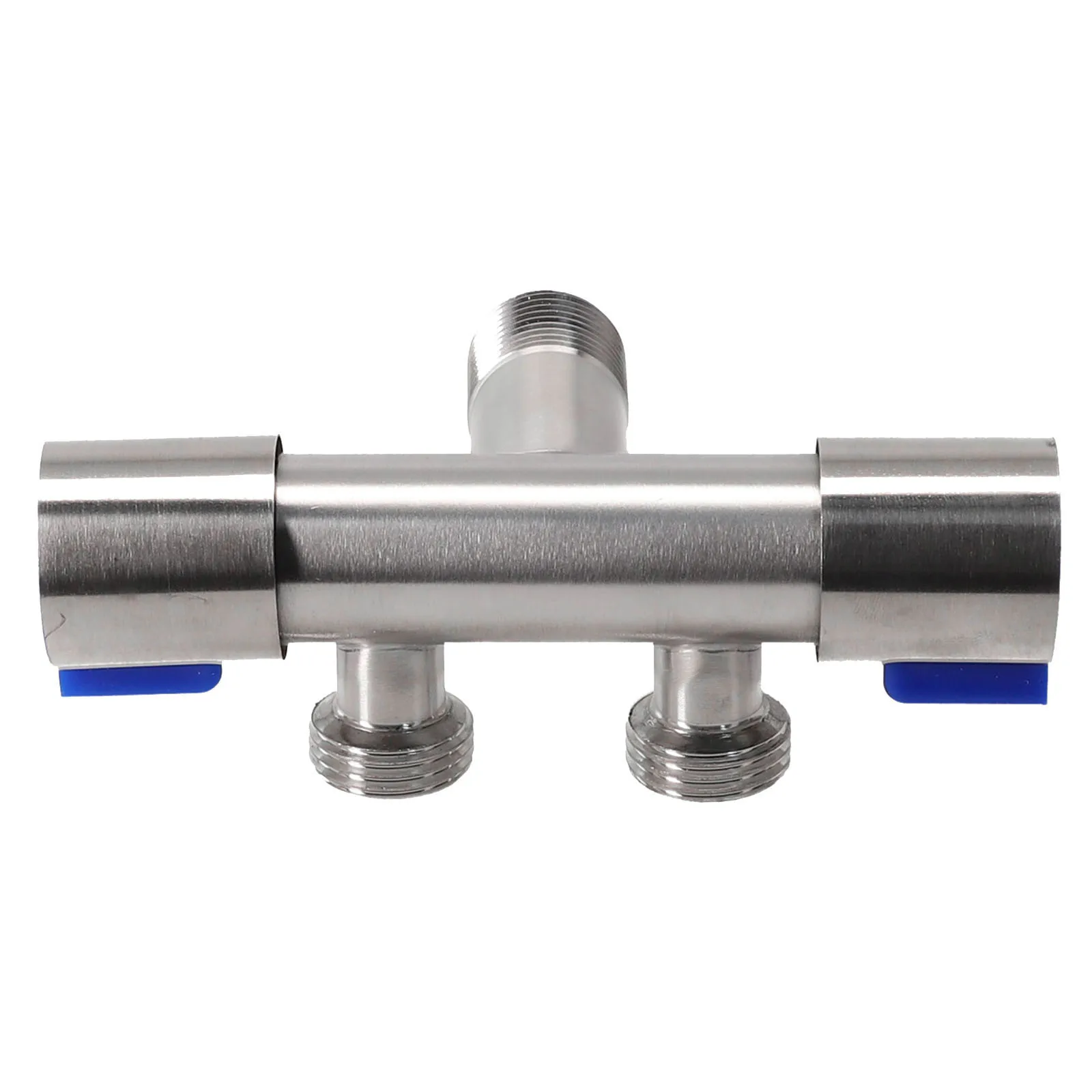 Double Handles Bathrooms Faucet Stainless Steels Cold Water Faucet Bathrooms Washing Machine Faucet Triangle Valve Accessories 6