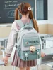 Waterproof Teenage Bookbag Resistant to dirt Nylon Rucksack Fashion Girl Backpack Women School Bag High School Schoolbag Black 1