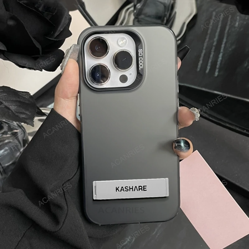 Luxuriöse Aurora-Falthülle für iPhone 11 12 13 14 15 Pro Max 7 8 Plus X Xs Xr 15pro 15plus 14plus, weiche Silikon-Standabdeckung_voghion.com