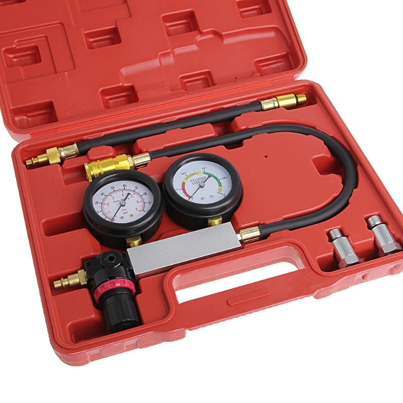 

Auto Cylinder Engine Leak Leakdown Tester Compression Gauge Diagnostic Detector D7WD