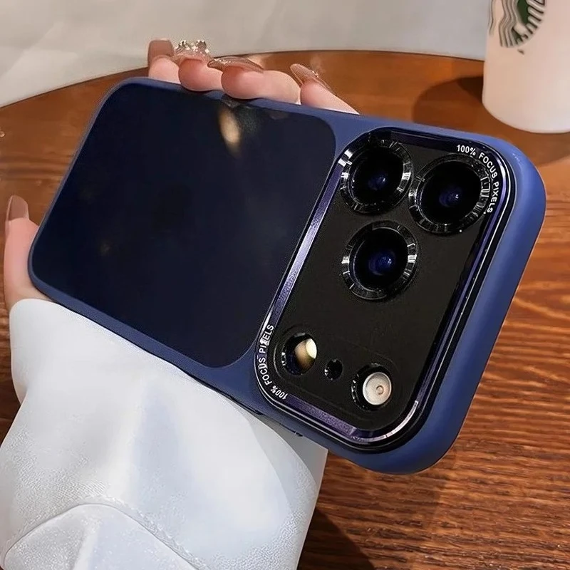 Premium Transparent Shockproof Phone Case with Lens Film Protection