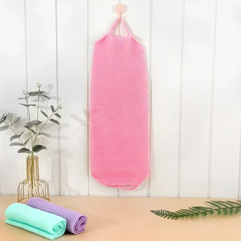 Exfoliating Nylon Bath Towel - Skin Polishing & Body Scrubber Tool